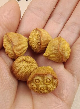 精品手工手雕实心竹小莲蓬挂件竹雕玉竹挂坠手机配饰多子多福