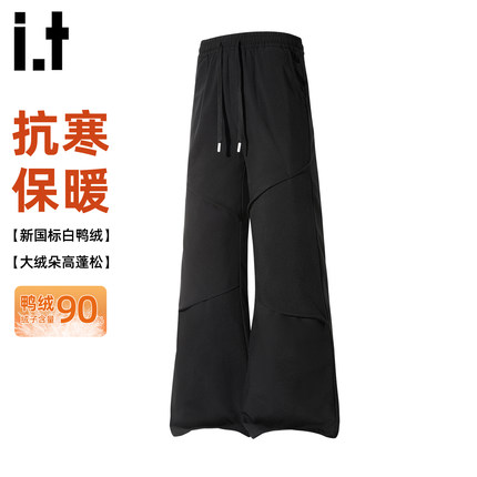 it：fivecm美式户外机能风羽绒冲锋裤男冬三防登山宽松休闲运动裤
