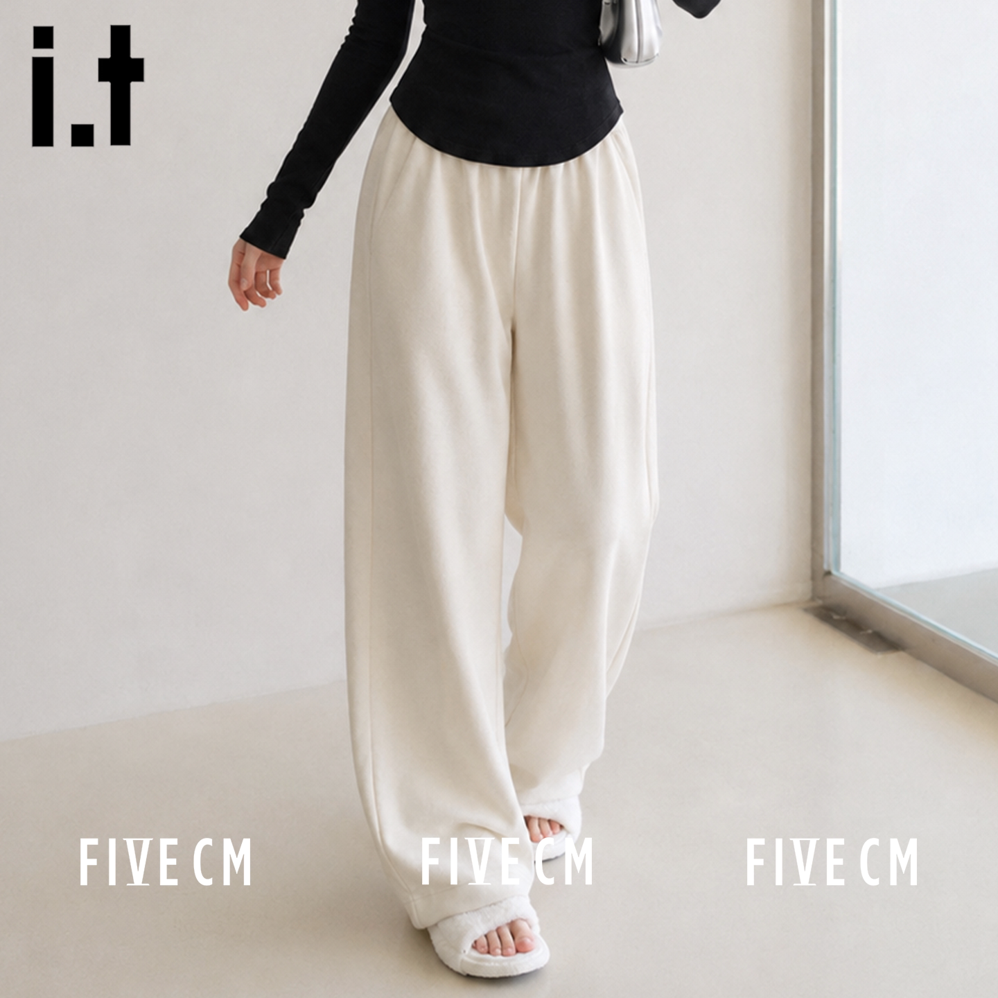 it:5cm2026新款松弛感休闲裤女款秋季宽松显瘦阔腿裤直筒运动卫裤