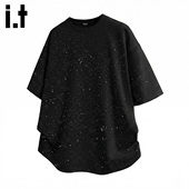 烫钻设计宽松潮牌体恤男 新款 it：fivecm高级感痞帅情侣装 上衣夏季