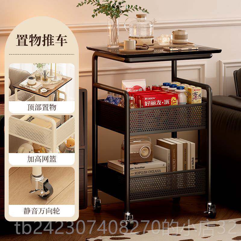正品移小推车中古风沙动发几桌子可客厅带轮茶几卧室床边零食边置