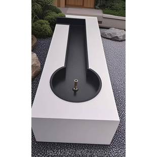 正品水园幕墙流墙鱼池瀑布出水口庭装院花造景不锈钢景水观喷泉户