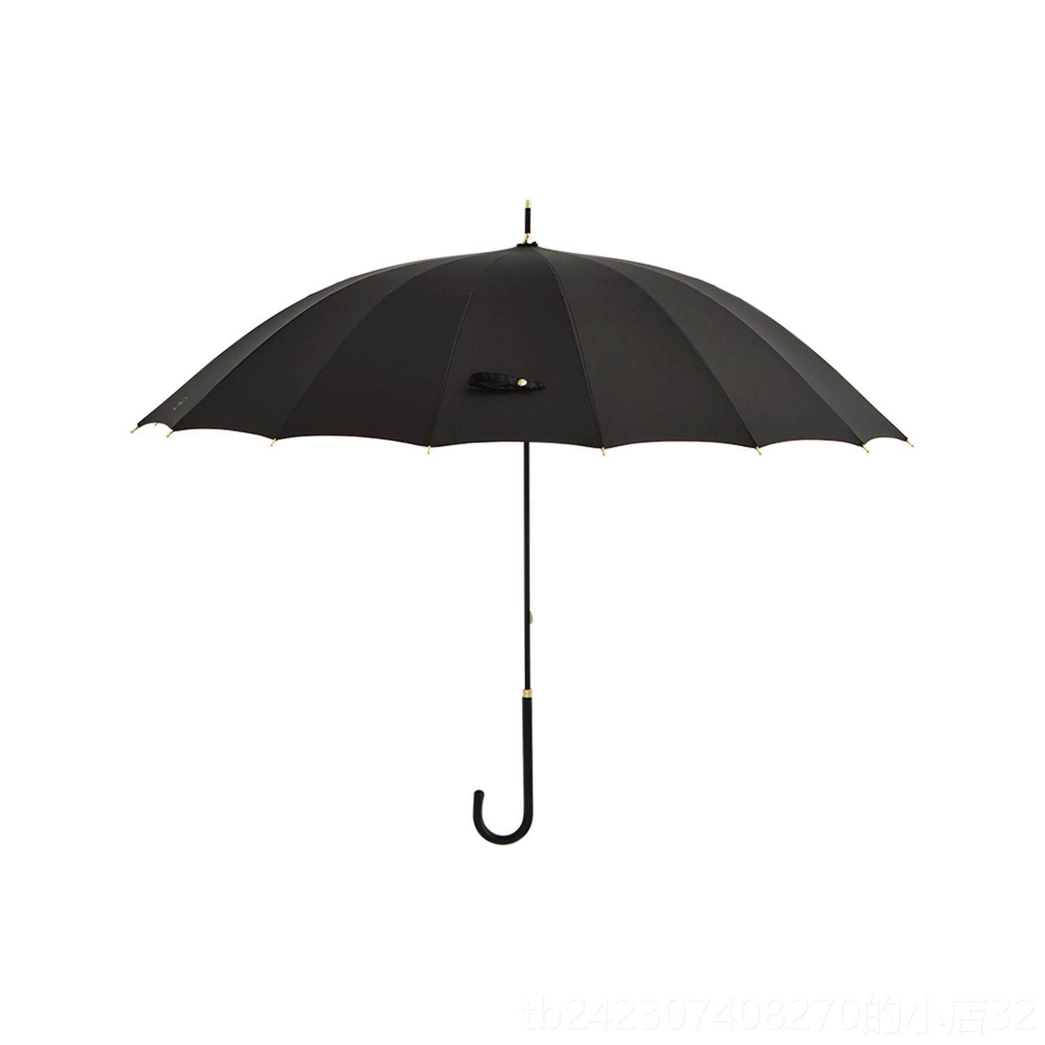 正品天黑黑ti抗oh oh 5周年镀金纪念版女士1雨6骨经典长柄自动伞