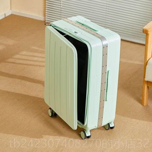 正品新款侧开2盖行李箱功能拉多杆箱0寸出差密登机箱商务码旅行箱