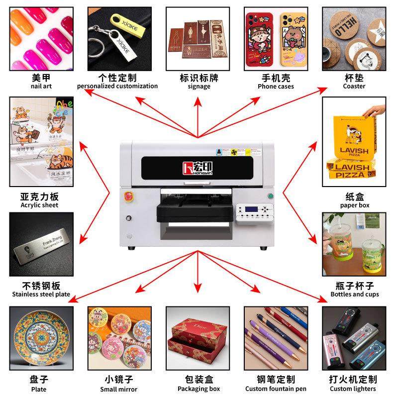 宏印HY-A3L高精度A3uv平板机打印机手机壳标识标牌个性美甲,机械设备,印刷设备,淘宝优惠券,粉丝福利购,淘宝优惠卷