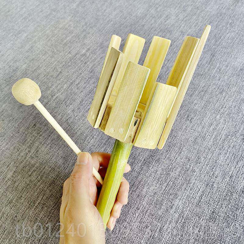 高档工童启蒙竹制钢琴打击玩具竹儿制钢琴手敲八乐曲演手奏定制奥