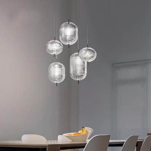 北欧吧台吊灯简约现代卧室床头灯创意个性客厅灯玻璃餐厅北欧灯具