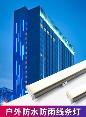 led数码护栏彩管户外防水线马条灯霓虹跑条廓形外控七GY-30*45暖