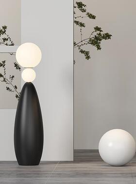 网红中古软装饰葫芦地37772灯室设计师卧球圆灯客厅艺术沙落发旁