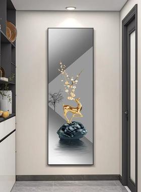 大尺寸电表箱装画免打壁孔配电箱遮挡电盒闸BQ2024.2开关挂画福鹿