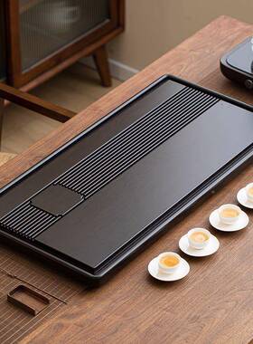 茶具套2024新款整实茶盘家用茶具现代简约办公室GVR小木茶装台块