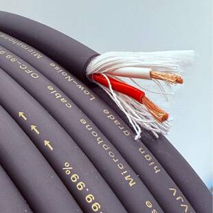 2平方外音响工程788线二芯黑护套线色2.线0护套音箱线室广播喇叭