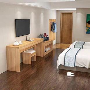 酒店家640电视柜组合具间全套宾馆旅店行李视柜书标桌酒店电柜