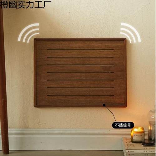 黑桃胡实木弱电箱盒遮挡装饰画电盖板中开式配表箱电闸橙幽实力关