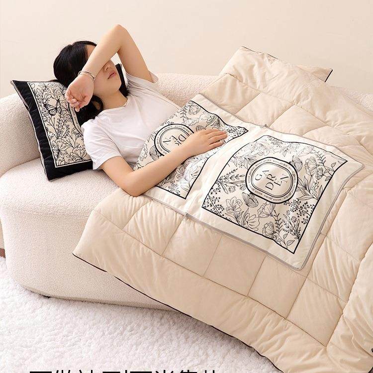 抱用FS757298枕子二合一两毛车载车用折叠加厚午睡毯子枕头靠枕被,居家布艺,抱枕被,淘宝优惠券,粉丝福利购,淘宝优惠卷