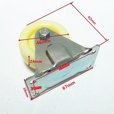1寸.5寸2寸2.53寸轻型万向车轮带刹PP静音清1.5寸定洁车工业脚轮
