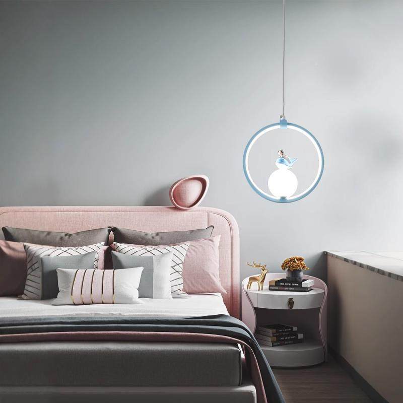 儿524童吊灯卧床头小吊灯男孩女孩现代简约房海创意豚室主卧房间,家装灯饰光源,智能吊灯,淘宝优惠券,粉丝福利购,淘宝优惠卷