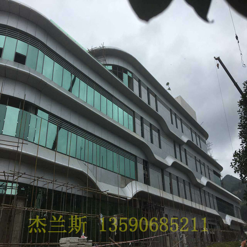 聚脂铝单板售价 售价外墙铝板 杰兰斯 沿街立面改造铝木纹铝花格