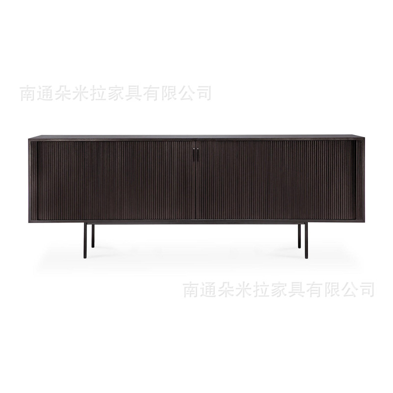 RH高端简约可储物电视展示柜