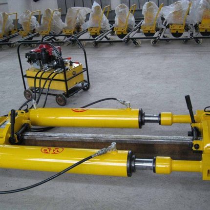 线路钢轨拉伸机 YLS-900液压拉伸机 鸿铄牌耐用轨道拉伸机