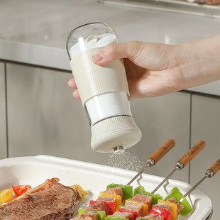 定量盐罐调料盒食盐控量玻璃厨房防潮密封家用味精调味瓶罐子套装