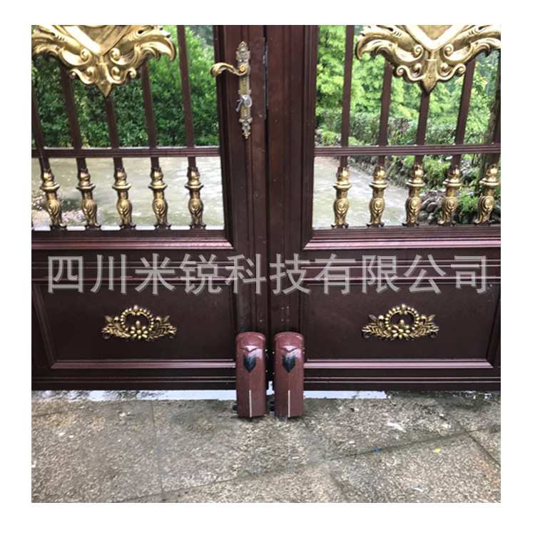 四川资阳遥控走轮式开门机 八字平开门机 资中地滚机 开门器