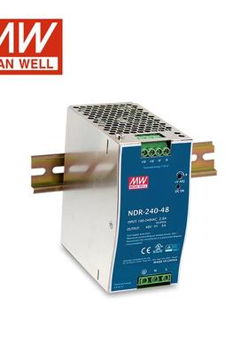 NDR-240-48 240W|48V|90-264VAC/127-370VDC NDR轨道式开关电源