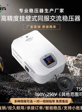 厂家直销挂壁式交流器TSD单相白色彩表伺服式高精度稳压全自动