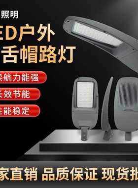 鸭舌帽路灯50w 80W 100W 150W 200W 欧美款式防水可调节LED路灯头