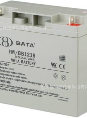 BATA鸿贝蓄电池 FM/BB1218 12V18AH UPS直流屏配电柜储能电池