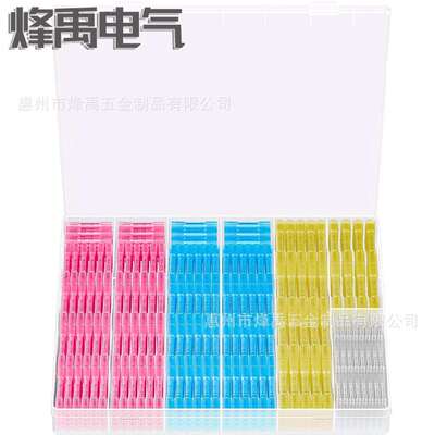 跨境580PCS盒装BHT0.5-5.5热缩接线端子防水热缩中接端子套装
