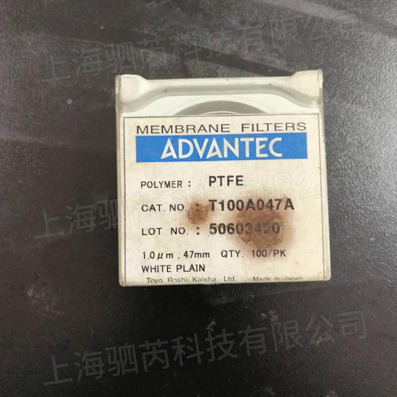 ADVANTEC孔径1um疏水有机溶剂过滤膜PTFE膜T100A047A