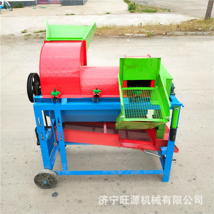 电动小型水稻玉米脱粒撕皮机
