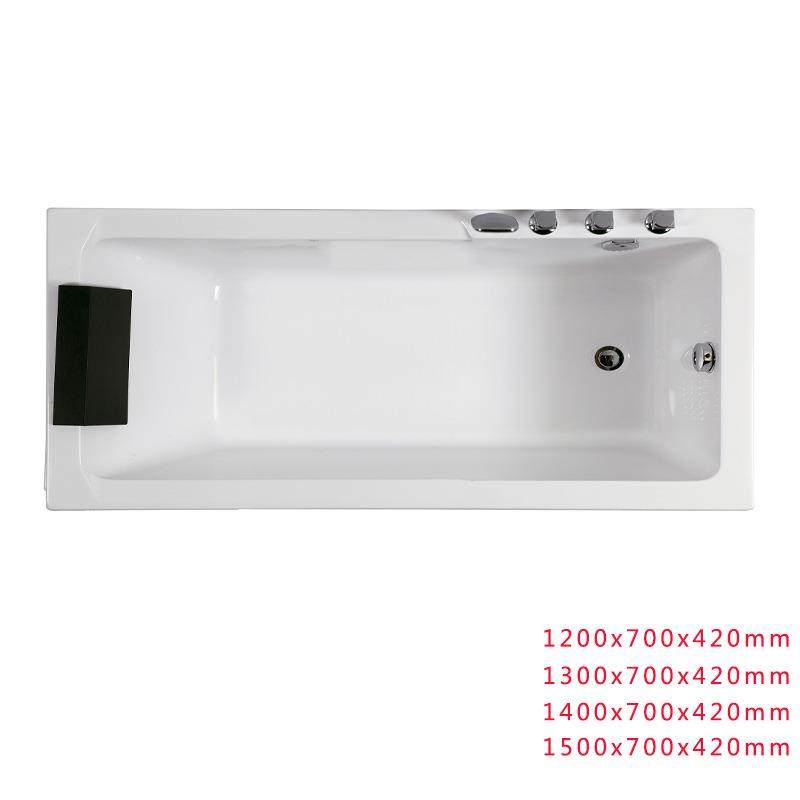 mini小户型迷你浴缸小尺寸嵌入式亚克力浴缸日式家用成人酒店浴池