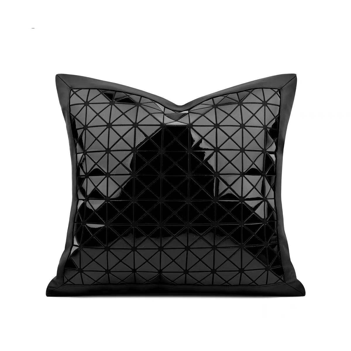 样板房抱枕儿童镜面几何拼接靠垫方枕样板间儿童抱枕靠垫