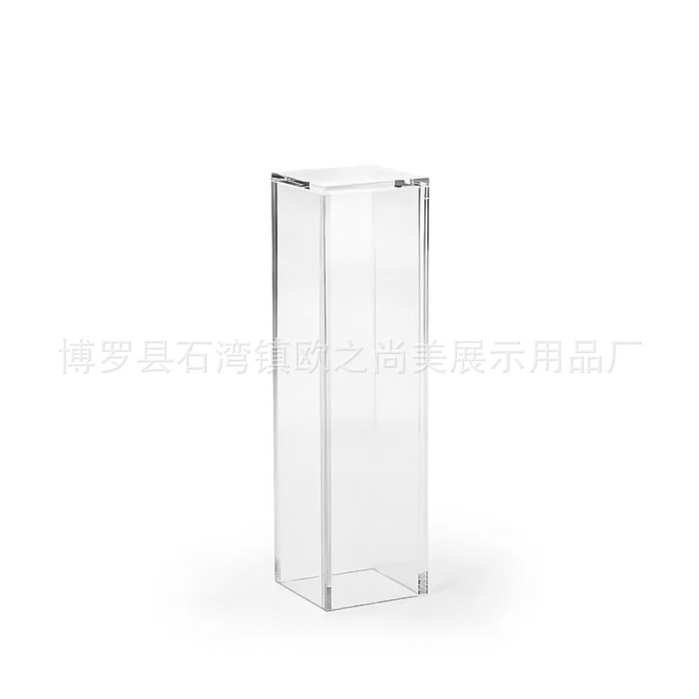 现代简约透明亚克力方形花几