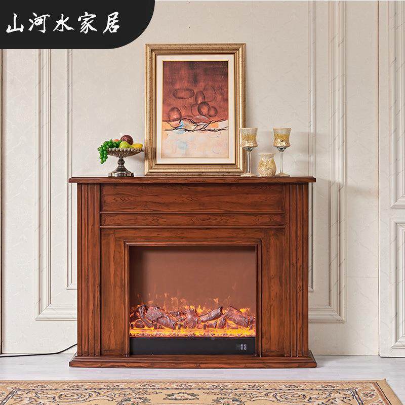 382炉1.5/2m法式壁炉民电子取暖壁电仿真火焰装饰柜美式宿视柜