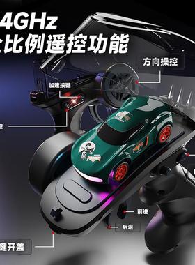 YD新款1:64面迷你全比例RC遥控LED灯光车充桌电儿童男孩玩具449J