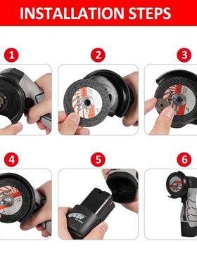 16.8有V切刷充电式迷你角磨机装带塑盒锂电角磨机割角向灰色欧规