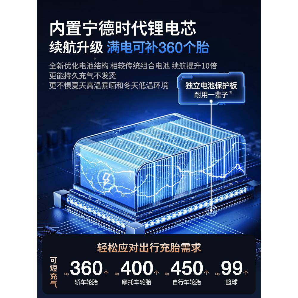 无充气泵车载打气泵电动电汽车用线轮带测胎压应急启动胎源一300,汽车用品/电子/清洗/改装,应急启动电源/储能电源,淘宝优惠券,粉丝福利购,淘宝优惠卷