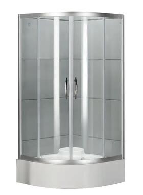 制圆弧形浴房淋钢化玻璃弧扇程形浴室定房酒97917店工玻璃淋浴房