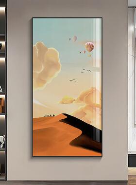 一顺入户玄关装饰画竖帆版抽象日风正对门ysj22051简约现代走出廊