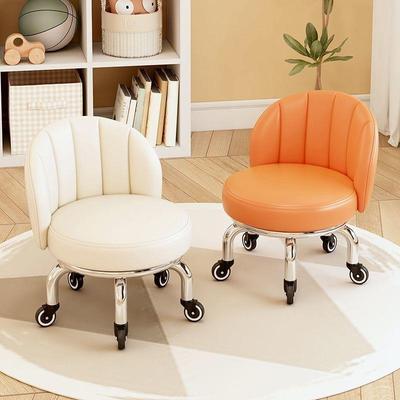 滑轮凳用轮小凳子靠背凳小板凳家带娃可移动儿265童学步美缝矮圆