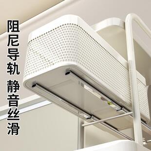 优勤厨夹缝置物架落地多层箱冰侧柜面抽拉优勤夹缝极窄缝隙收纳柜