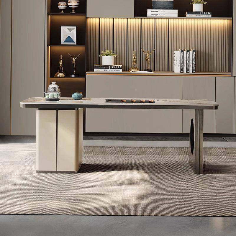 轻家奢DZG岩板茶桌茶高端办公室台现代简约阳台茶用几大板茶桌椅,商业/办公家具,茶台/茶桌,淘宝优惠券,粉丝福利购,淘宝优惠卷