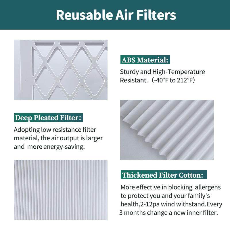 16x25x1板宠式塑料框空气过滤器-MER8防尘物16x25x1抗敏V(1+9)片