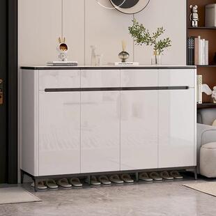 轻奢烤漆鞋柜家用门口大容量入户玄关柜一体2023新款高端储物收纳