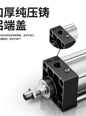 标准可调型气GAI缸SCJ321-40-50-63X25X5503X75X100X25X10X175X20