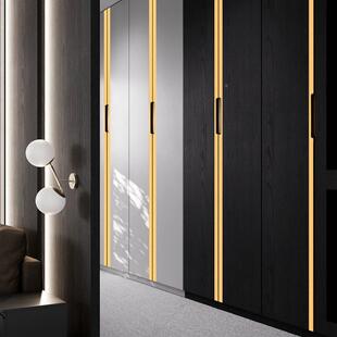 现代简约屉拉WYR手铝合柜金U型嵌入式把手衣长柜橱门隐形抽加把手