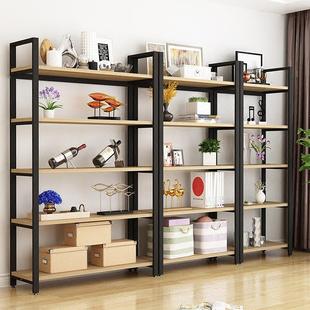 客铁艺多层置YR 25物架钢创意断木书架厅隔陈列柜落地展示架定制